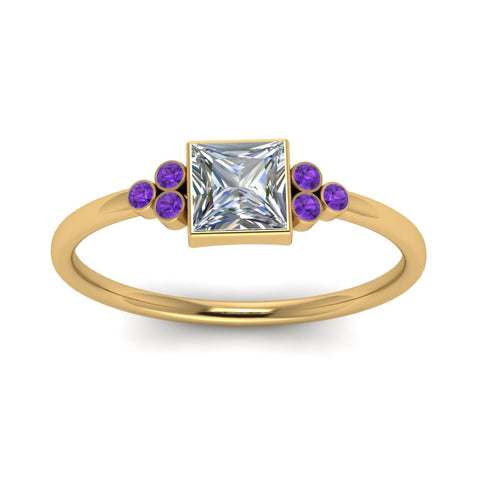 petite-bezel-set-princess-cut-diamond-engagement-ring-with-purple-topaz-in-yellow-gold-FD9175PRRGVITOANGLE5-NL-YG