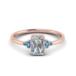 Load image into Gallery viewer, petite-bezel-set-radiant-cut-diamond-engagement-ring-with-blue-topaz-in-rose-gold-FD9175RARGICBLTO-NL-RG
