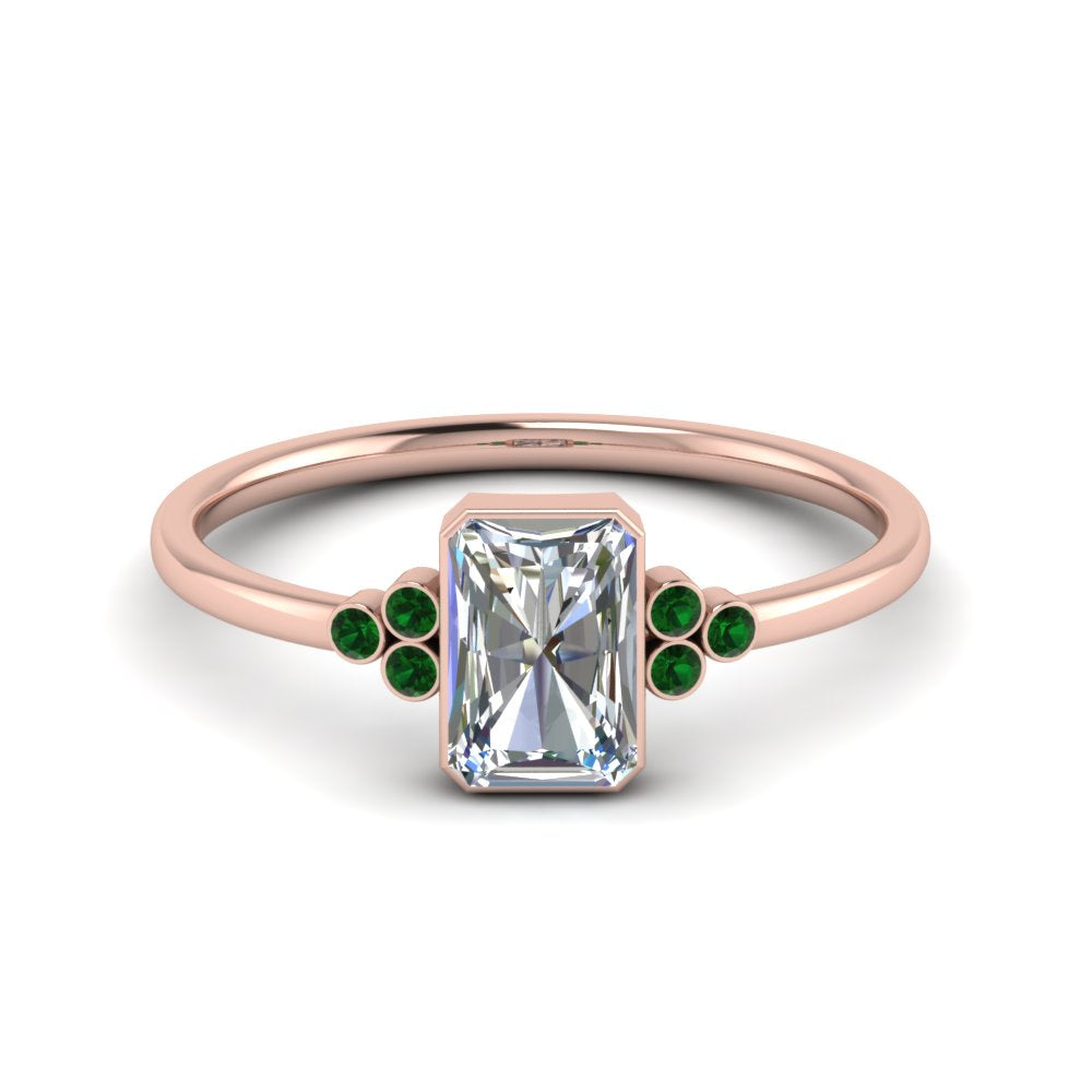 petite-bezel-set-radiant-cut-diamond-engagement-ring-with-emerald-in-rose-gold-FD9175RARGEMGR-NL-RG