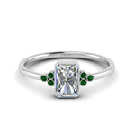 Load image into Gallery viewer, petite-bezel-set-radiant-cut-diamond-engagement-ring-with-emerald-in-white-gold-FD9175RARGEMGR-NL-WG
