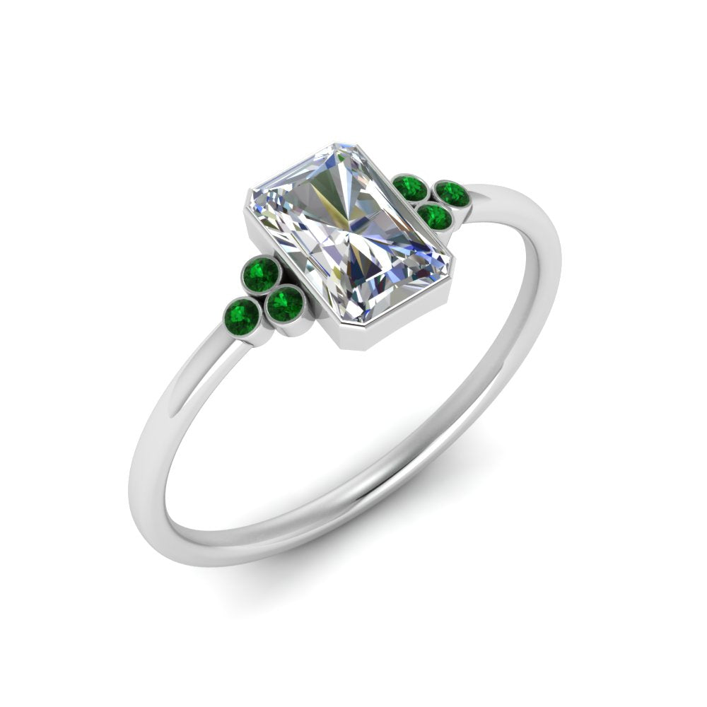 petite-bezel-set-radiant-cut-diamond-engagement-ring-with-emerald-in-white-gold-FD9175RARGEMGRANGLE2-NL-WG