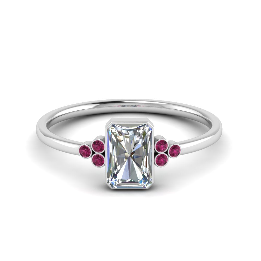 petite-bezel-set-radiant-cut-diamond-engagement-ring-with-pink-sapphire-in-white-gold-FD9175RARGSADRPI-NL-WG