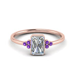 Load image into Gallery viewer, petite-bezel-set-radiant-cut-diamond-engagement-ring-with-purple-topaz-in-rose-gold-FD9175RARGVITO-NL-RG
