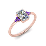 Load image into Gallery viewer, petite-bezel-set-radiant-cut-diamond-engagement-ring-with-purple-topaz-in-rose-gold-FD9175RARGVITOANGLE2-NL-RG
