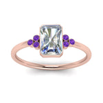 Load image into Gallery viewer, petite-bezel-set-radiant-cut-diamond-engagement-ring-with-purple-topaz-in-rose-gold-FD9175RARGVITOANGLE5-NL-RG
