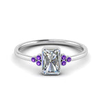 Load image into Gallery viewer, petite-bezel-set-radiant-cut-diamond-engagement-ring-with-purple-topaz-in-white-gold-FD9175RARGVITO-NL-WG
