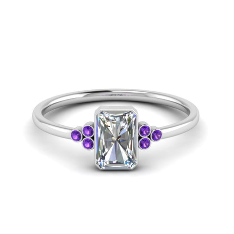 petite-bezel-set-radiant-cut-diamond-engagement-ring-with-purple-topaz-in-white-gold-FD9175RARGVITO-NL-WG