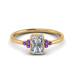 Load image into Gallery viewer, petite-bezel-set-radiant-cut-diamond-engagement-ring-with-purple-topaz-in-yellow-gold-FD9175RARGVITO-NL-YG
