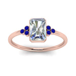 Load image into Gallery viewer, petite-bezel-set-radiant-cut-diamond-engagement-ring-with-sapphire-in-rose-gold-FD9175RARGSABLANGLE5-NL-RG
