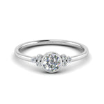 Load image into Gallery viewer, petite-bezel-set-round-cut-diamond-engagement-ring-in-white-gold-FD9175ROR-NL-WG

