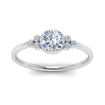 Load image into Gallery viewer, petite-bezel-set-round-cut-diamond-engagement-ring-in-white-gold-FD9175RORANGLE5-NL-WG
