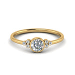 Load image into Gallery viewer, petite-bezel-set-round-cut-diamond-engagement-ring-in-yellow-gold-FD9175ROR-NL-YG
