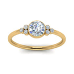 Load image into Gallery viewer, petite-bezel-set-round-cut-diamond-engagement-ring-in-yellow-gold-FD9175RORANGLE5-NL-YG
