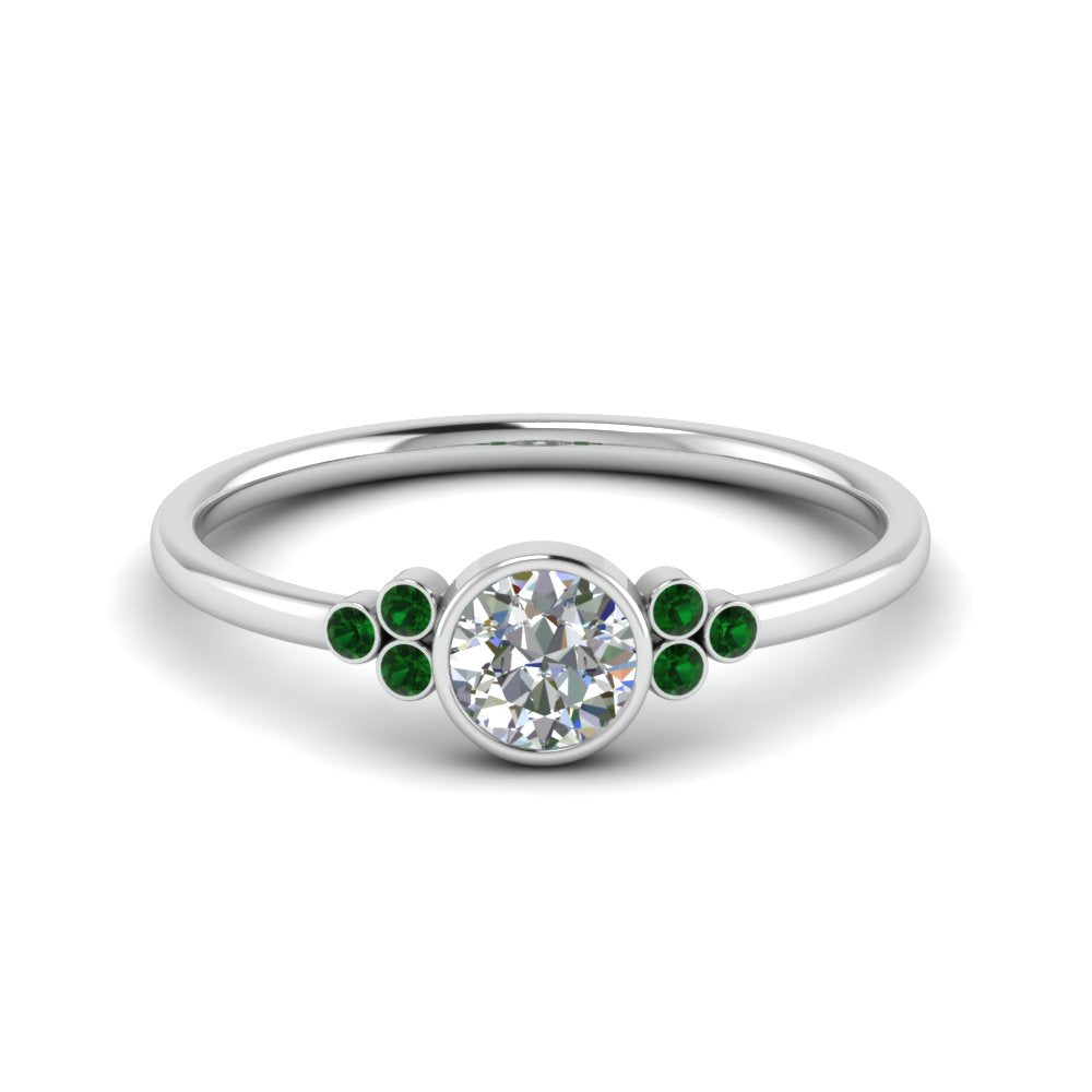 petite-bezel-set-round-cut-diamond-engagement-ring-with-emerald-in-white-gold-FD9175RORGEMGR-NL-WG