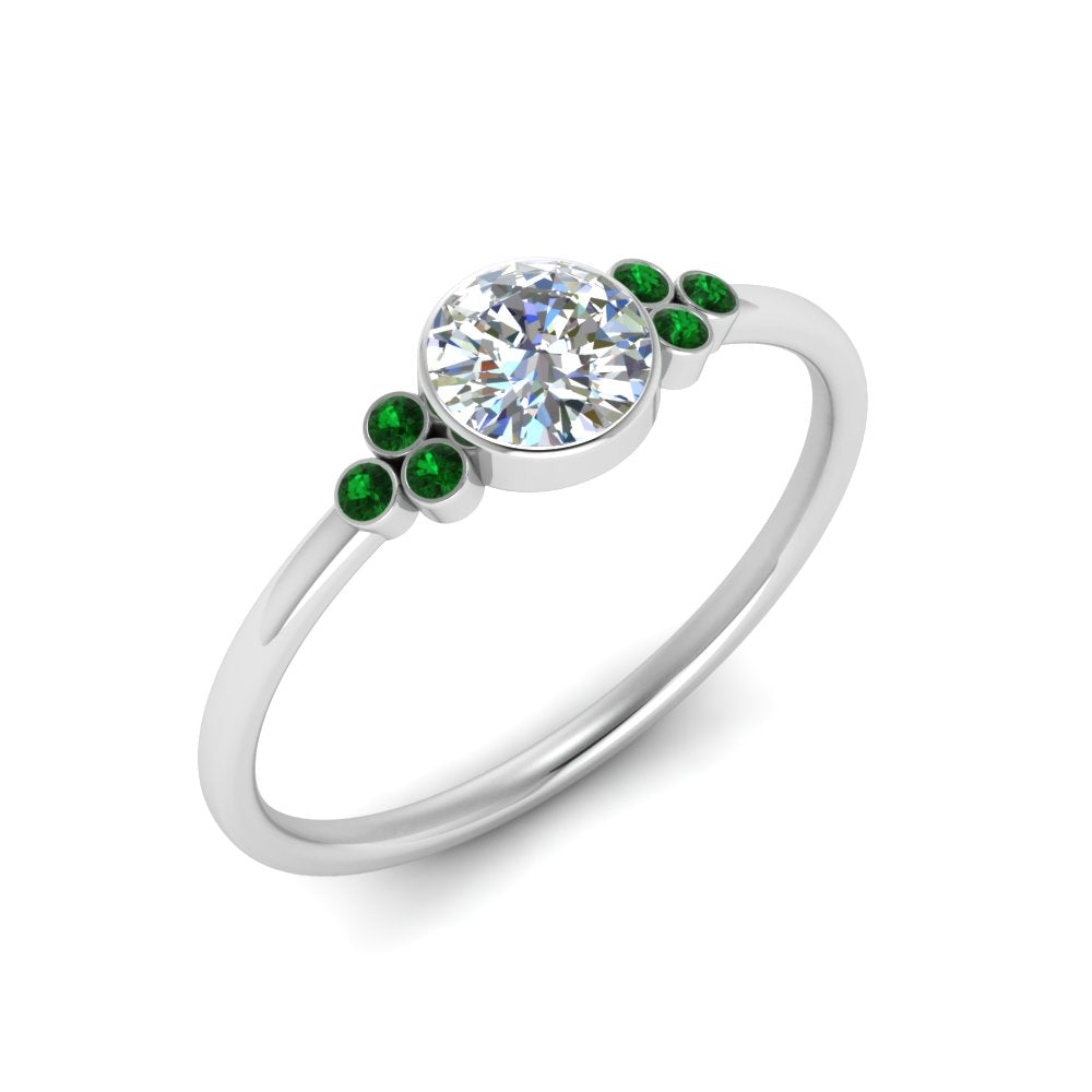 petite-bezel-set-round-cut-diamond-engagement-ring-with-emerald-in-white-gold-FD9175RORGEMGRANGLE2-NL-WG