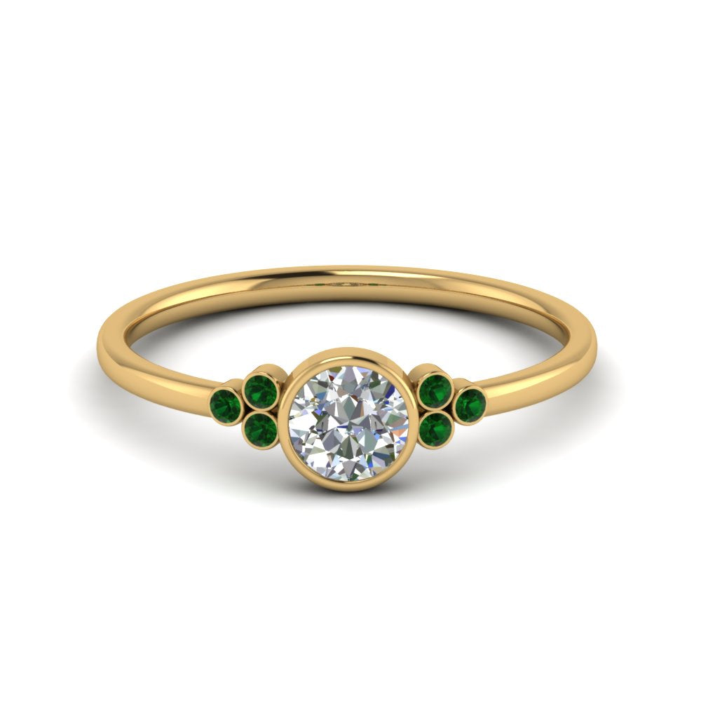 petite-bezel-set-round-cut-diamond-engagement-ring-with-emerald-in-yellow-gold-FD9175RORGEMGR-NL-YG