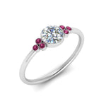 Load image into Gallery viewer, petite-bezel-set-round-cut-diamond-engagement-ring-with-pink-sapphire-in-white-gold-FD9175RORGSADRPIANGLE2-NL-WG
