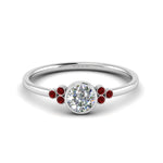 Load image into Gallery viewer, petite-bezel-set-round-cut-diamond-engagement-ring-with-ruby-in-white-gold-FD9175RORGRUDR-NL-WG
