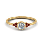 Load image into Gallery viewer, petite-bezel-set-round-cut-diamond-engagement-ring-with-ruby-in-yellow-gold-FD9175RORGRUDR-NL-YG
