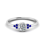 Load image into Gallery viewer, petite-bezel-set-round-cut-diamond-engagement-ring-with-sapphire-in-white-gold-FD9175RORGSABL-NL-WG
