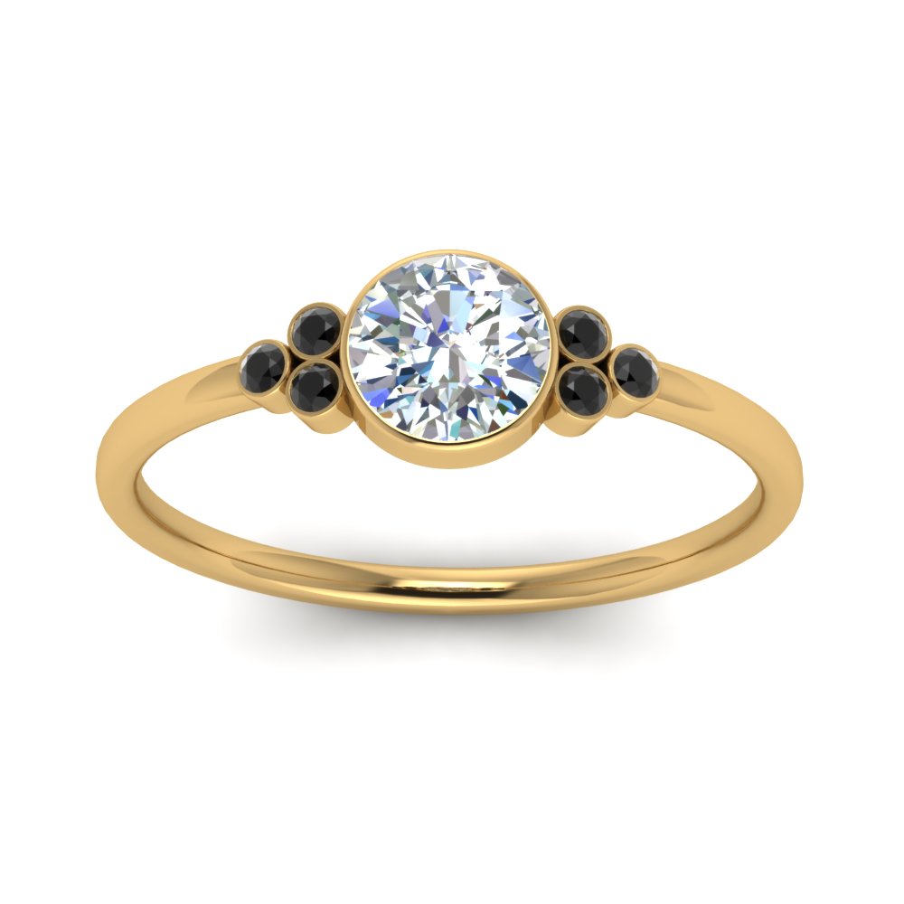 petite-bezel-set-round-cut-engagement-ring-with-black-diamond-in-yellow-gold-FD9175RORGBLACKANGLE5-NL-YG