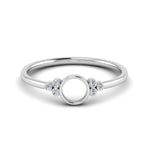 Load image into Gallery viewer, Semi Mount Bezel Simple Engagement Ring