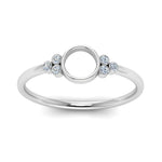 Load image into Gallery viewer, Semi Mount Bezel Simple Engagement Ring