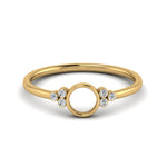 Load image into Gallery viewer, Semi Mount Bezel Simple Engagement Ring