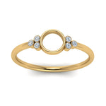 Load image into Gallery viewer, Semi Mount Bezel Simple Engagement Ring