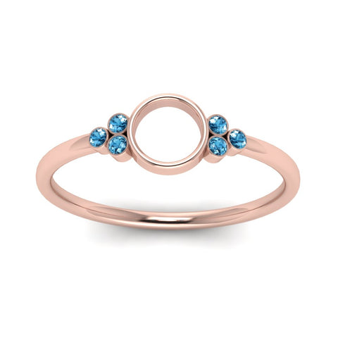 Semi Mount Bezel Simple Engagement Ring