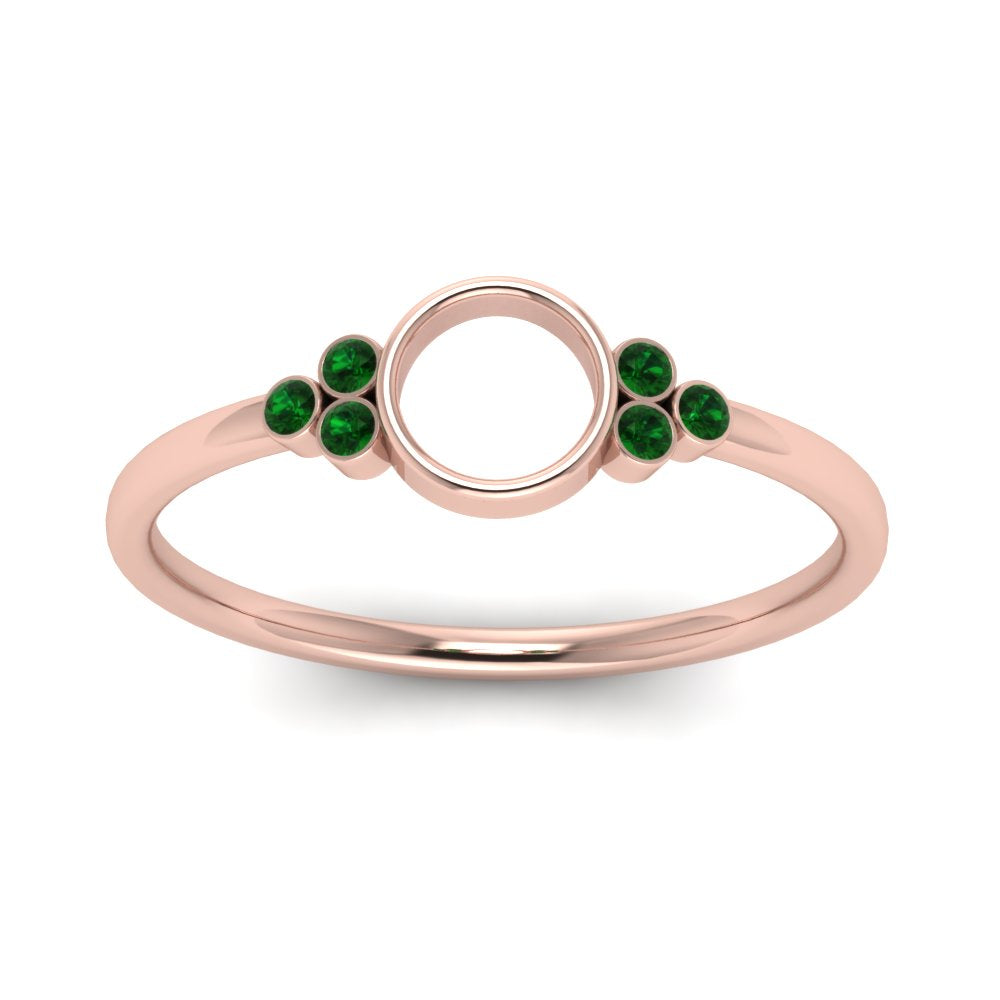 Semi Mount Bezel Simple Engagement Ring