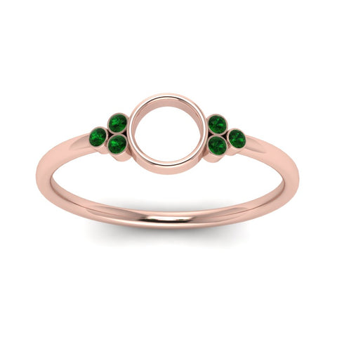 Semi Mount Bezel Simple Engagement Ring