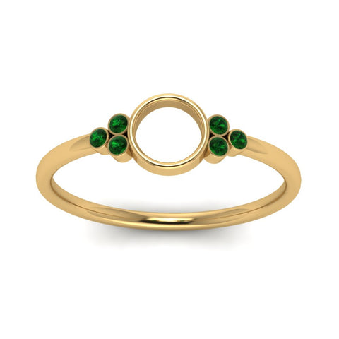 Semi Mount Bezel Simple Engagement Ring