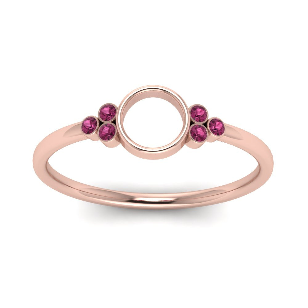 Semi Mount Bezel Simple Engagement Ring