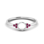 Load image into Gallery viewer, Semi Mount Bezel Simple Engagement Ring