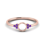 Load image into Gallery viewer, Semi Mount Bezel Simple Engagement Ring