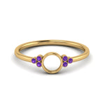 Load image into Gallery viewer, Semi Mount Bezel Simple Engagement Ring