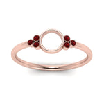 Load image into Gallery viewer, Semi Mount Bezel Simple Engagement Ring