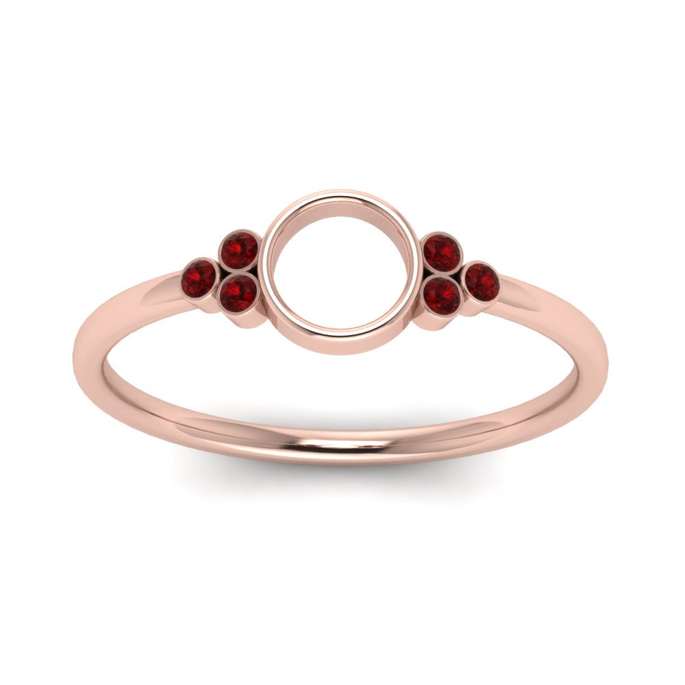 Semi Mount Bezel Simple Engagement Ring