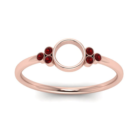 Semi Mount Bezel Simple Engagement Ring
