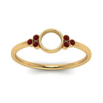 Load image into Gallery viewer, Semi Mount Bezel Simple Engagement Ring