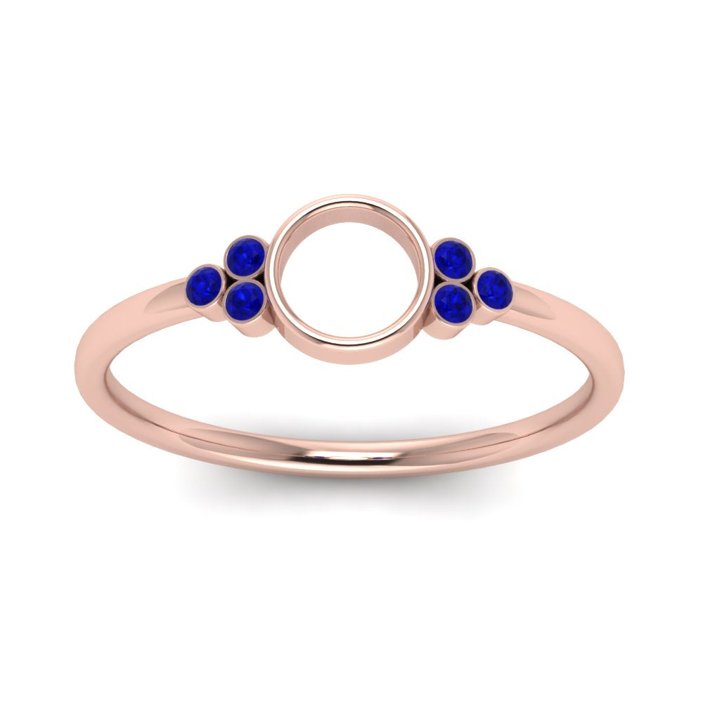 Semi Mount Bezel Simple Engagement Ring