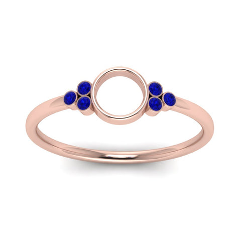 Semi Mount Bezel Simple Engagement Ring