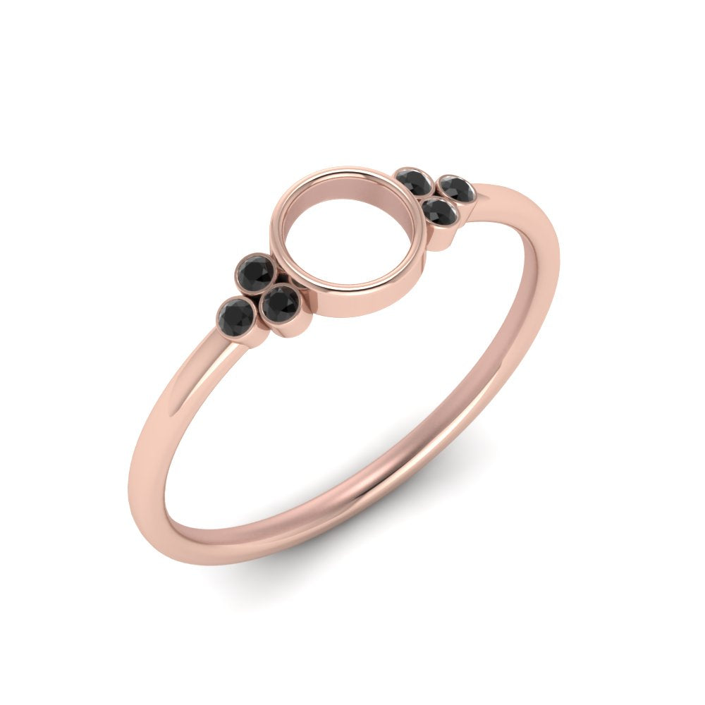 Semi Mount Bezel Simple Engagement Ring