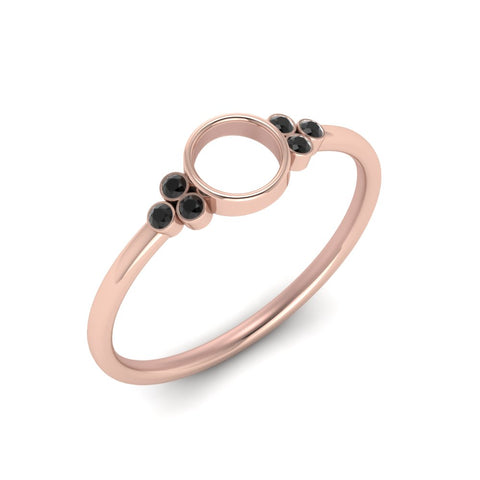 Semi Mount Bezel Simple Engagement Ring