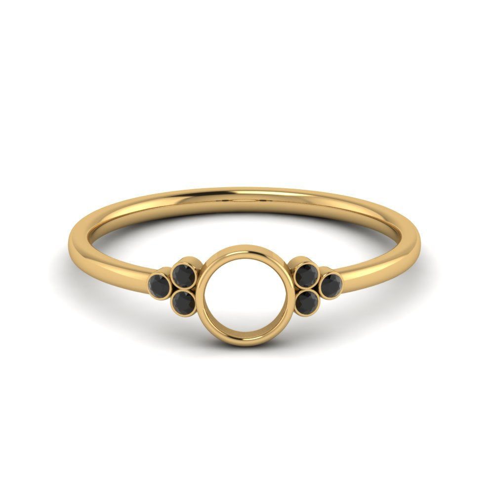 Semi Mount Bezel Simple Engagement Ring