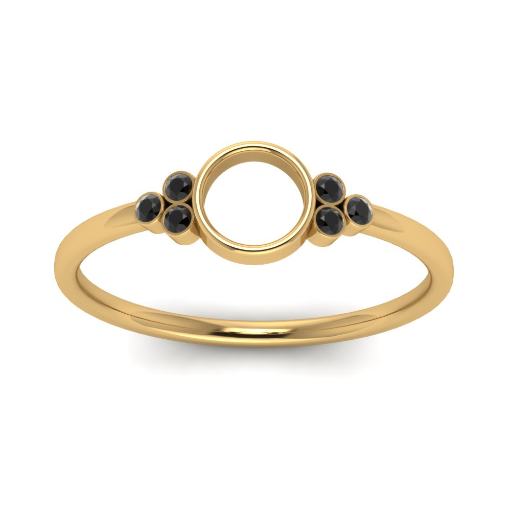 Semi Mount Bezel Simple Engagement Ring