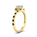 Load image into Gallery viewer, petite-bypass-asscher-cut-diamond-ring-with-black-diamond-in-FDENS3007ASRGBLANCK-NL-YG
