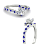 Load image into Gallery viewer, petite-bypass-asscher-cut-diamond-ring-with-blue-sapphire-in-FDENS3007ASRGSABL-NL-WG
