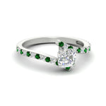 Load image into Gallery viewer, petite-bypass-asscher-cut-diamond-ring-with-emerald-in-FDENS3007ASRGEMGR-NL-WG
